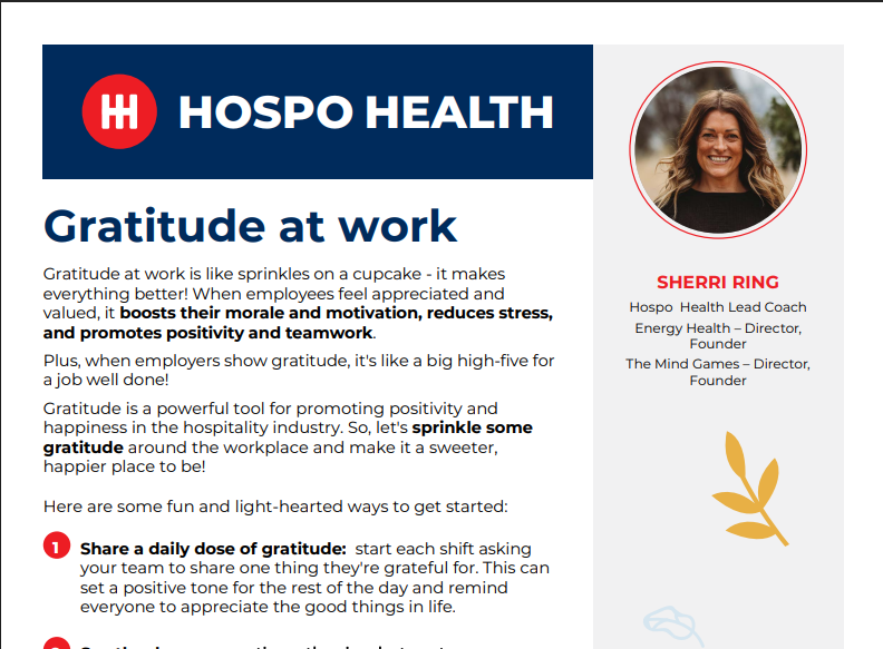 Gratitude at Work