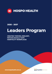 HOSPO Health Leaders Program booklet Click to open
